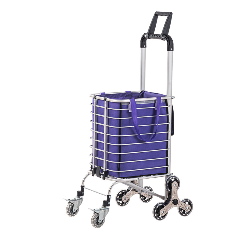 8 rotae continens Aluminium Alloy Shopping Trolley Cart with Bag